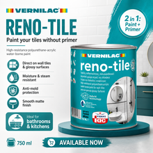 Load image into Gallery viewer, Reno-Tile Paint for Wall Tiles - بويا مائي للبلاط والأسطح اللامعة
