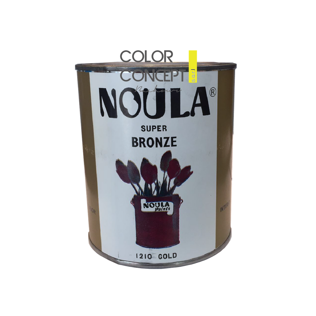 Noula Bronze (Gold) Enamel Oil Paint - نولا بويا برونز للحديد والخشب